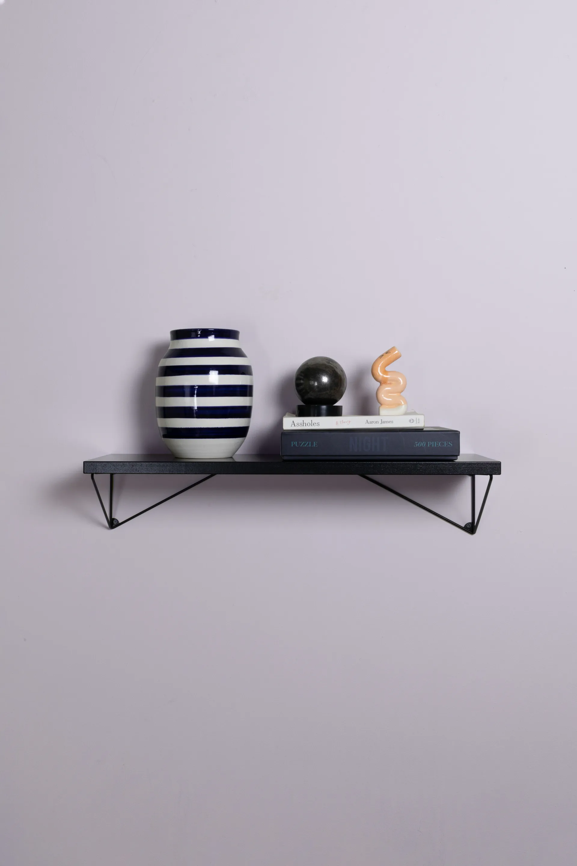 Pythagoras Shelf hyllplan 60 cm, Svart Maze