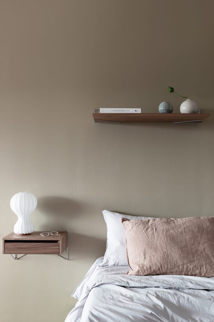 Pythagoras Shelf hyllplan, valnöt Maze