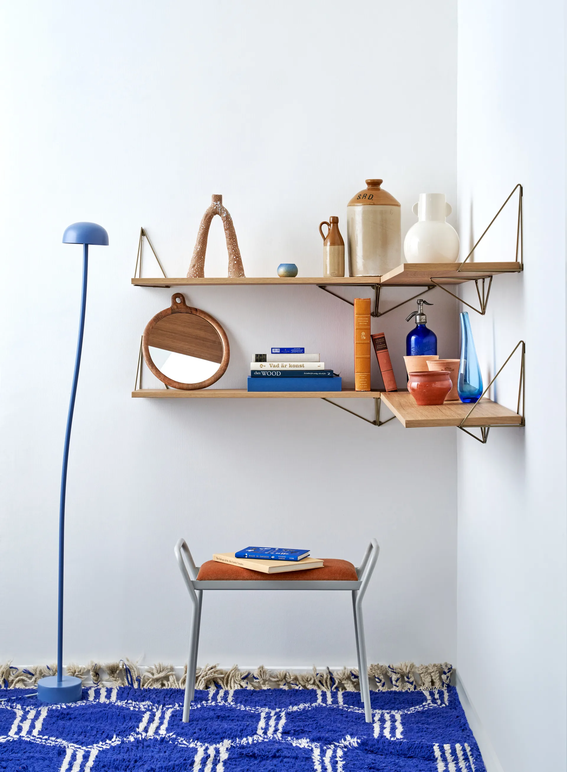 Pythagoras Shelf L hyllplan, ek Maze