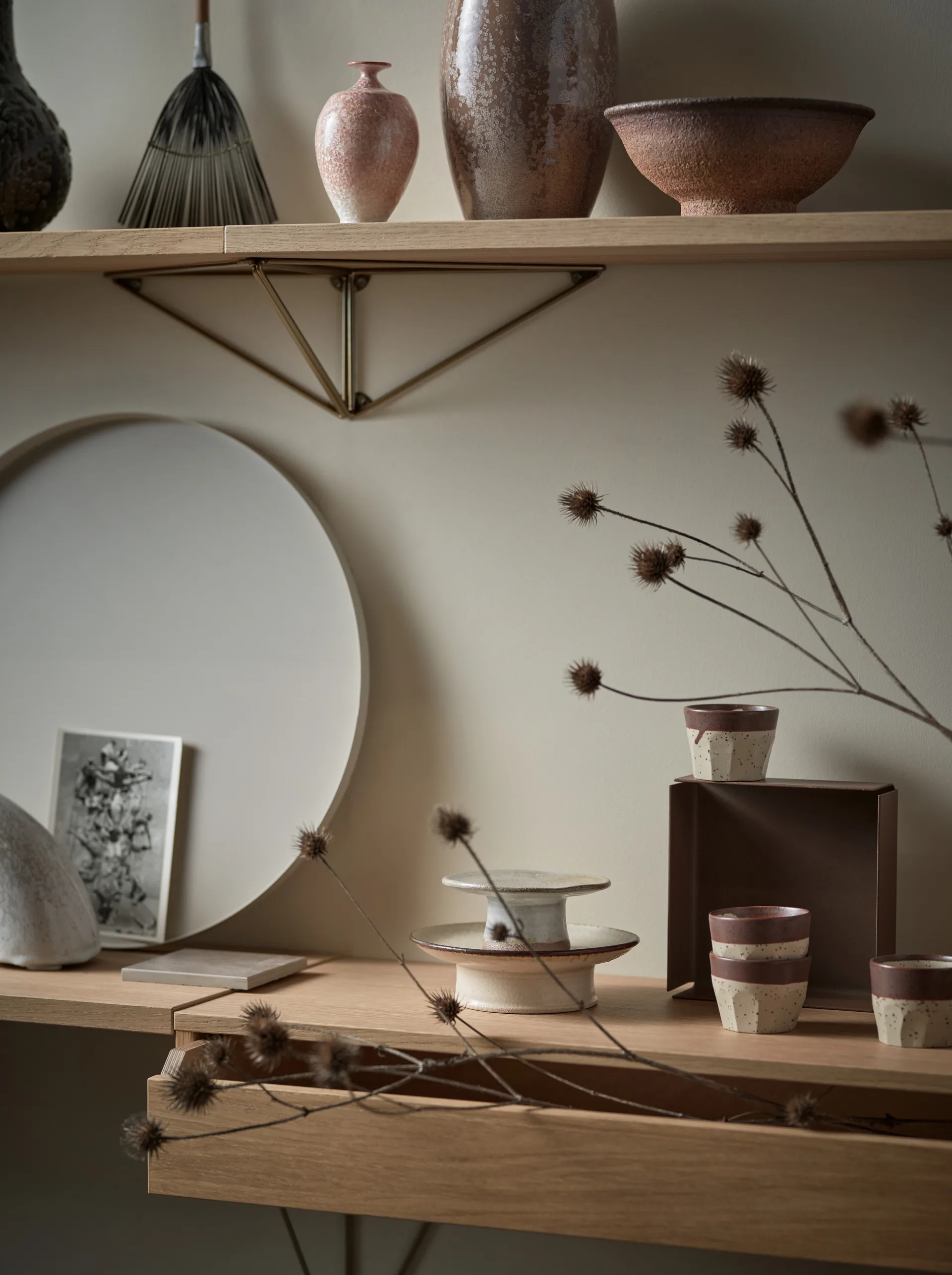 Pythagoras Shelf L hyllplan, ek Maze