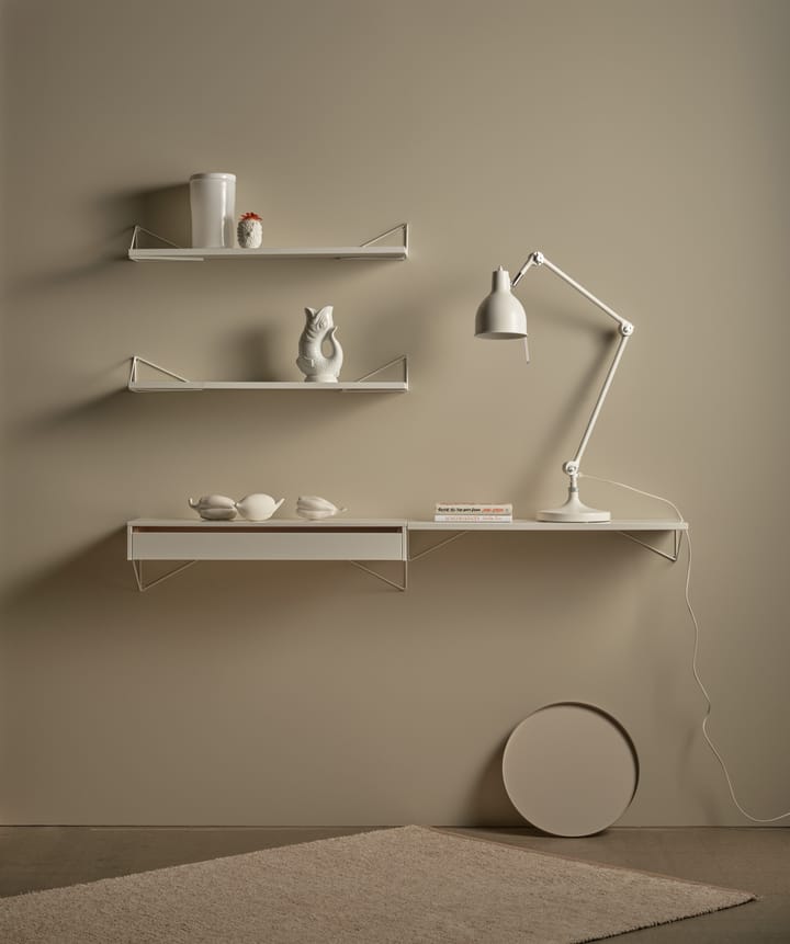 Pythagoras Shelf L hyllplan, vit Maze