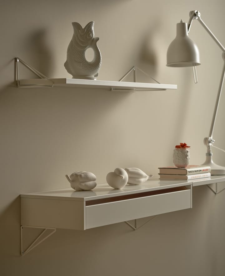 Pythagoras Shelf L hyllplan, vit Maze