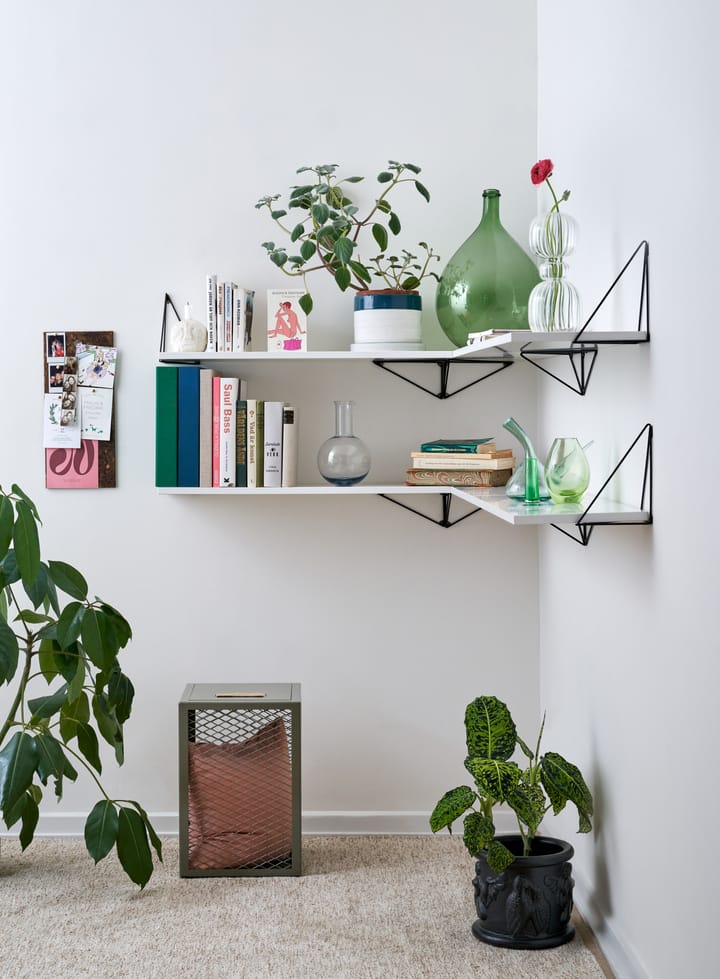 Pythagoras Shelf L hyllplan, vit Maze