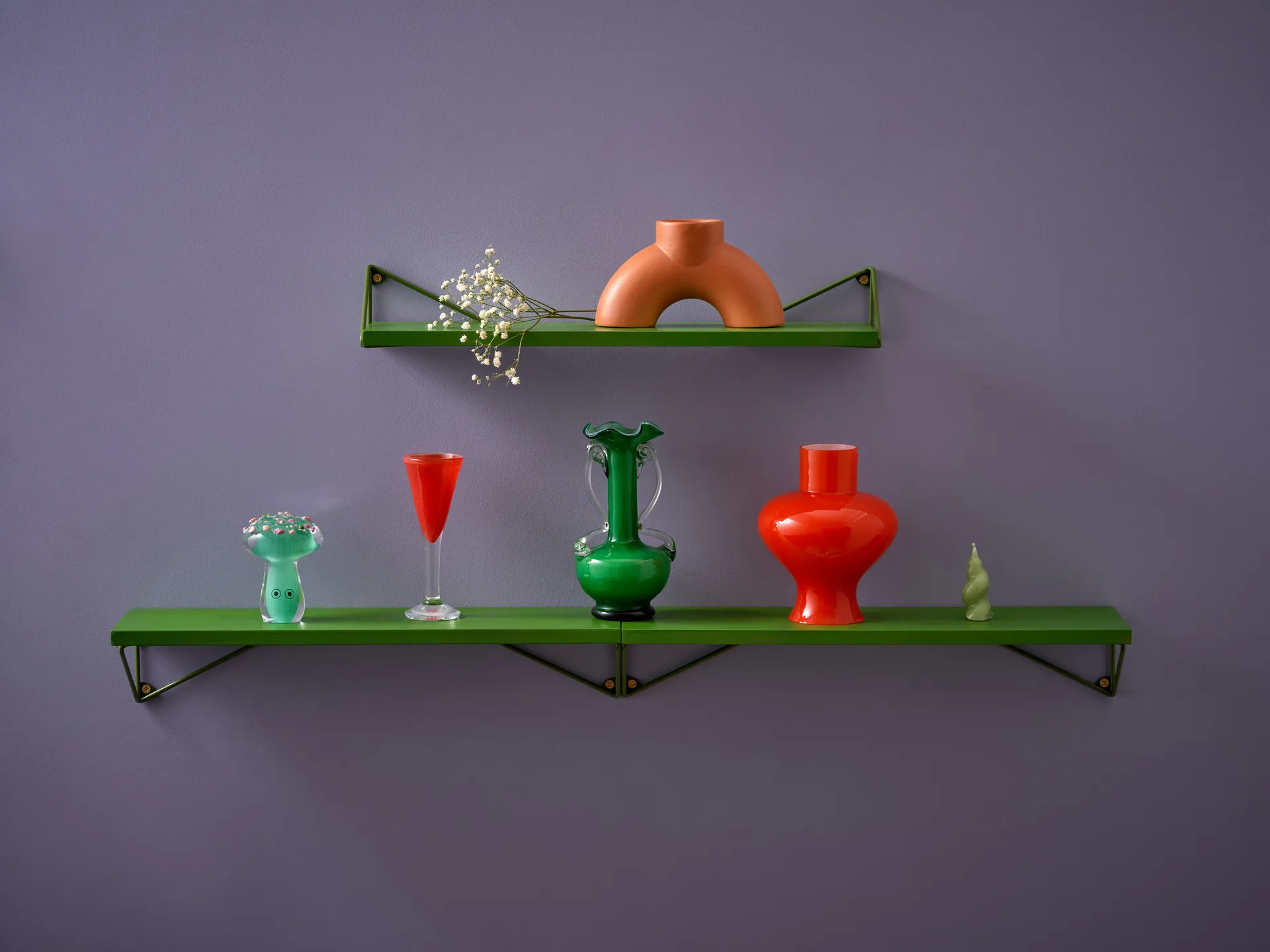 Pythagoras XS hylla limited edition, Fern green Maze