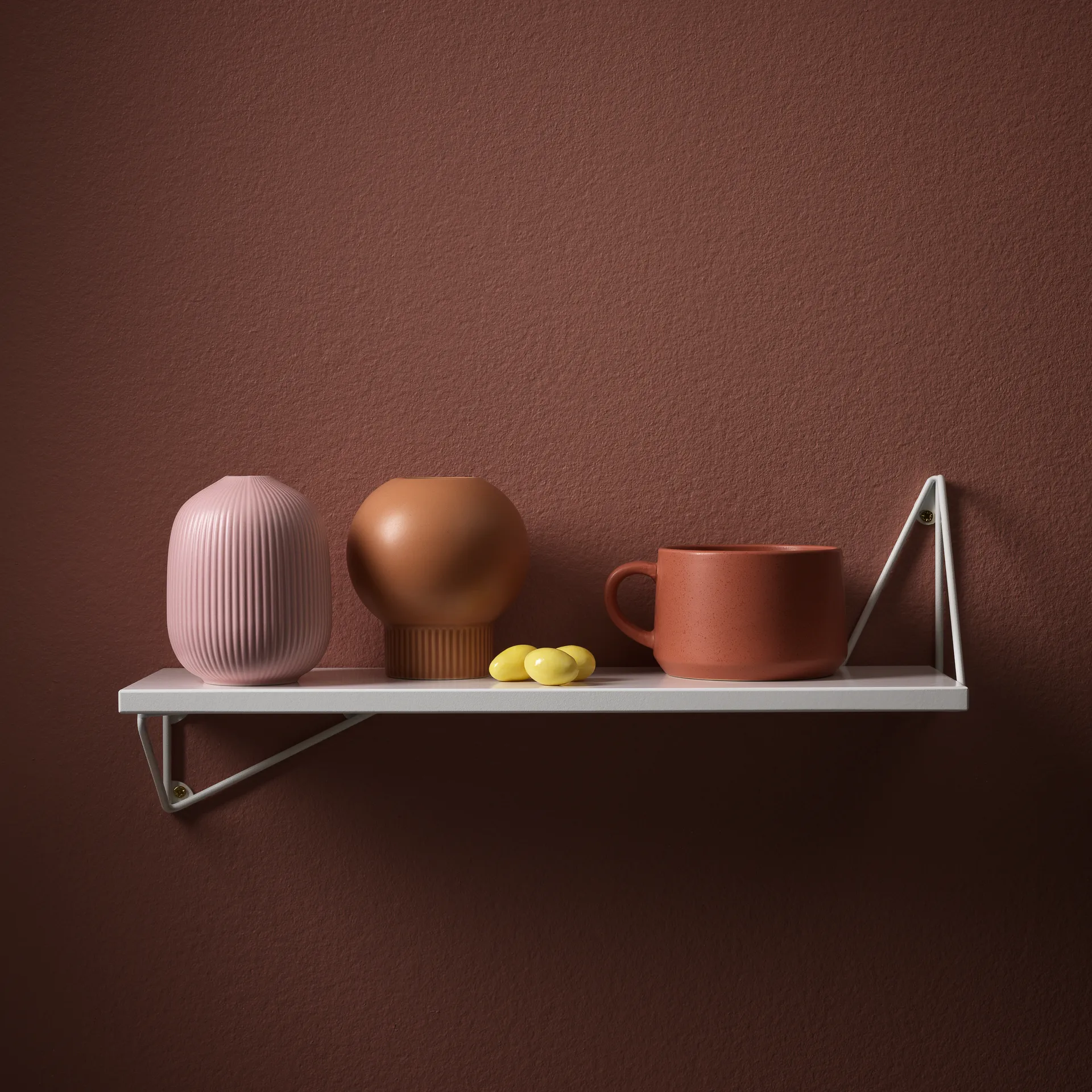 Pythagoras XS hylla, vit Maze