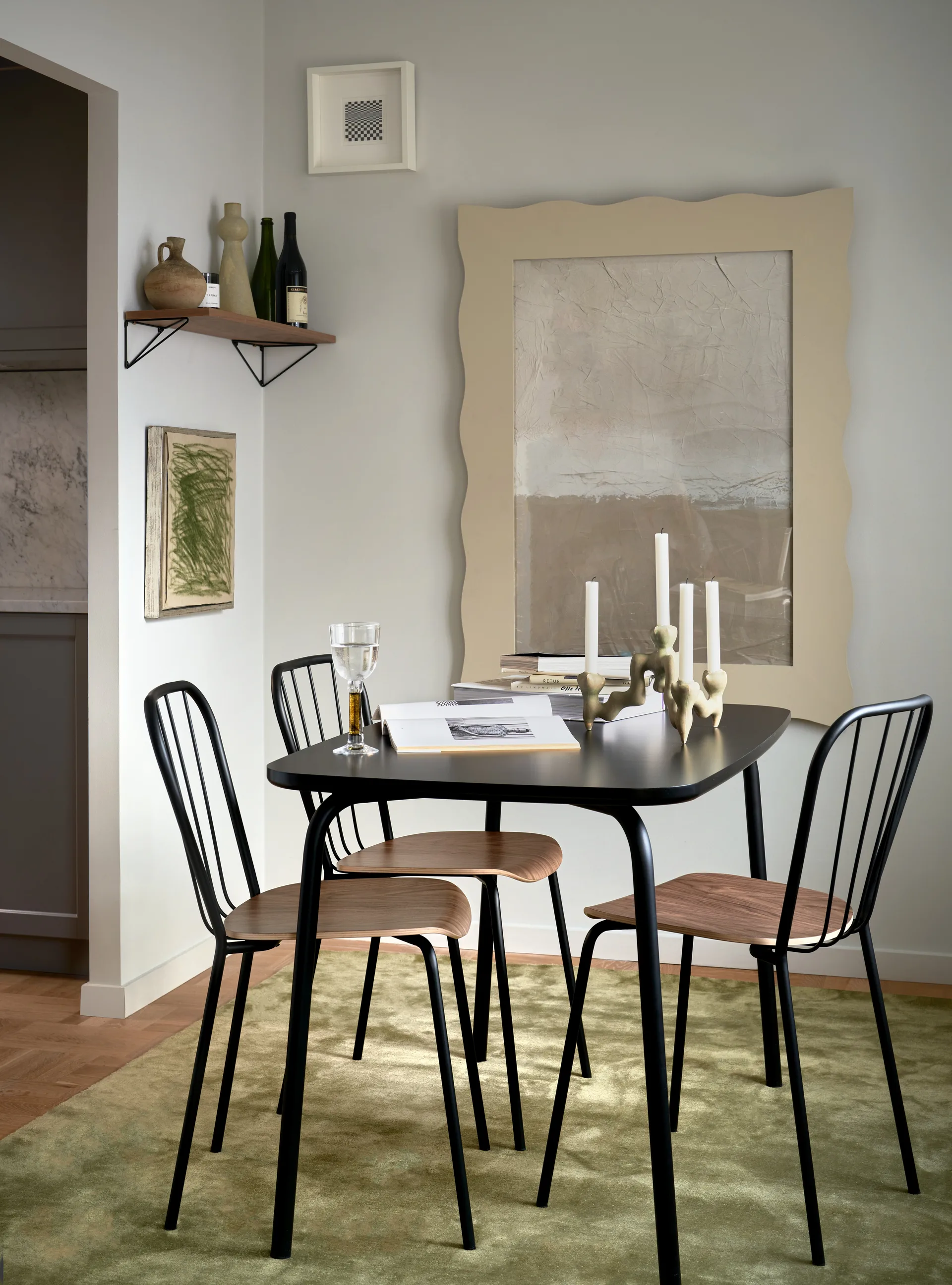 Same Table bord, Svart Maze