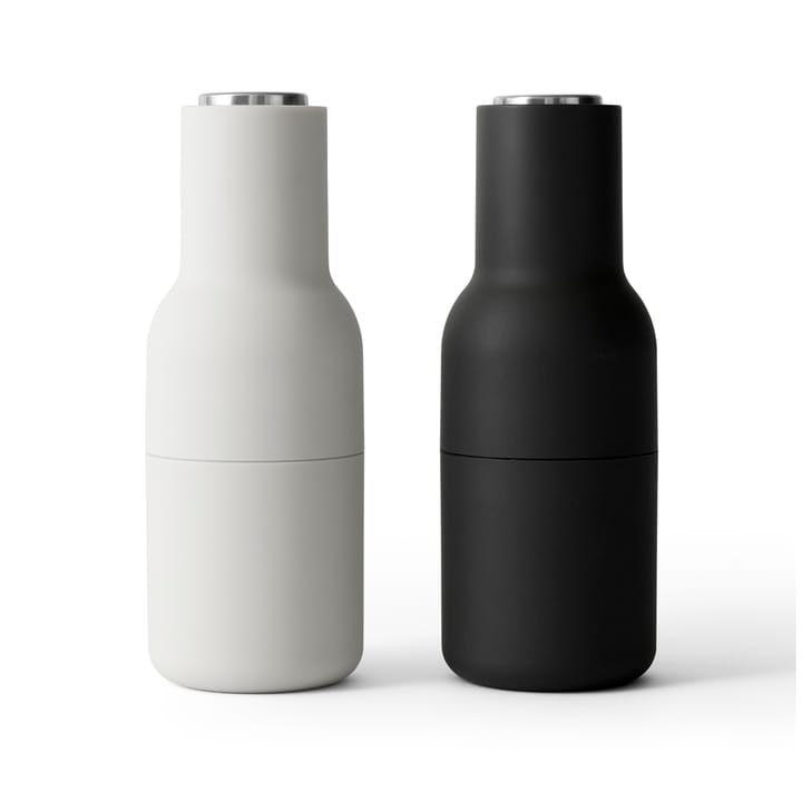 Bottle Grinder kryddkvarn 2-pack - Ash-carbon (stållock) - MENU