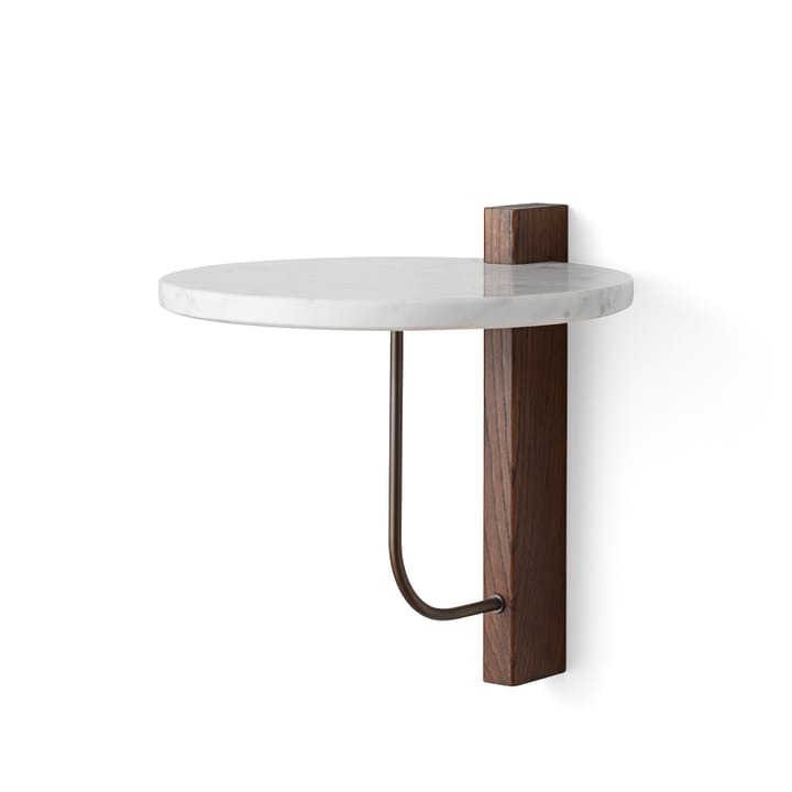 Corbel hylla - marmor carrara, mörkbetsad ek - MENU