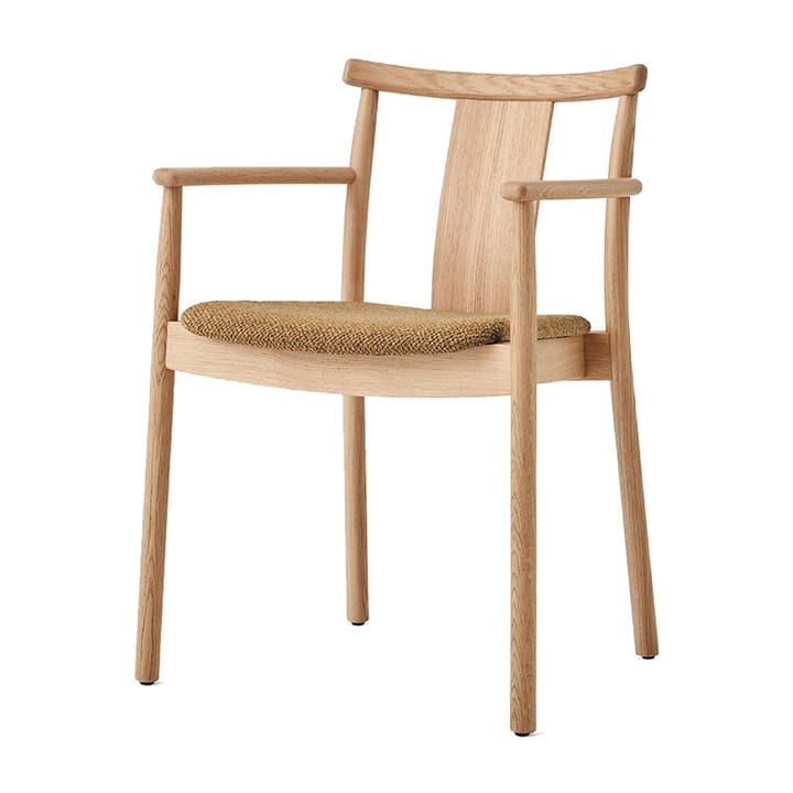 Merkur karmstol med dyna - Oak-Bouclé 06 gold - MENU