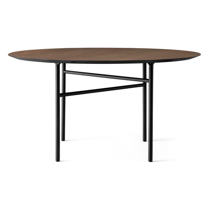 Snaregade bord runt - Svart-mörkbetsad ek, Ø138 cm - MENU
