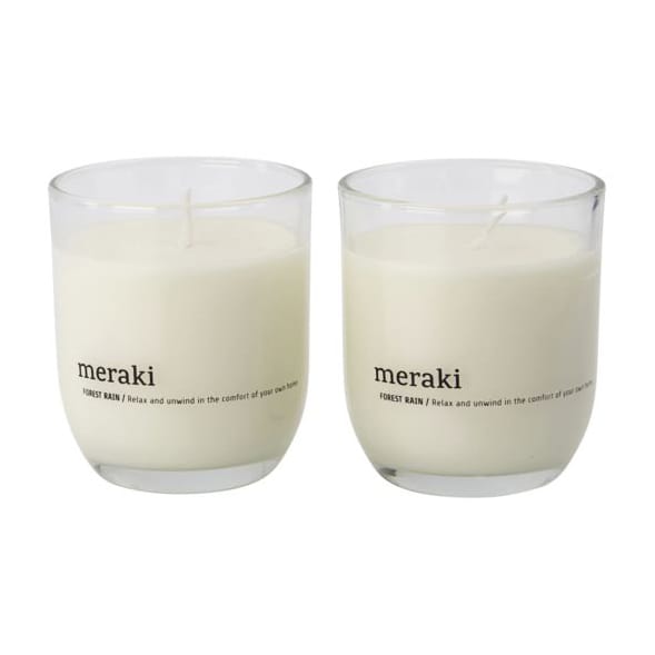 Meraki doftljus 22 timmar 2-pack, Forest rain Meraki