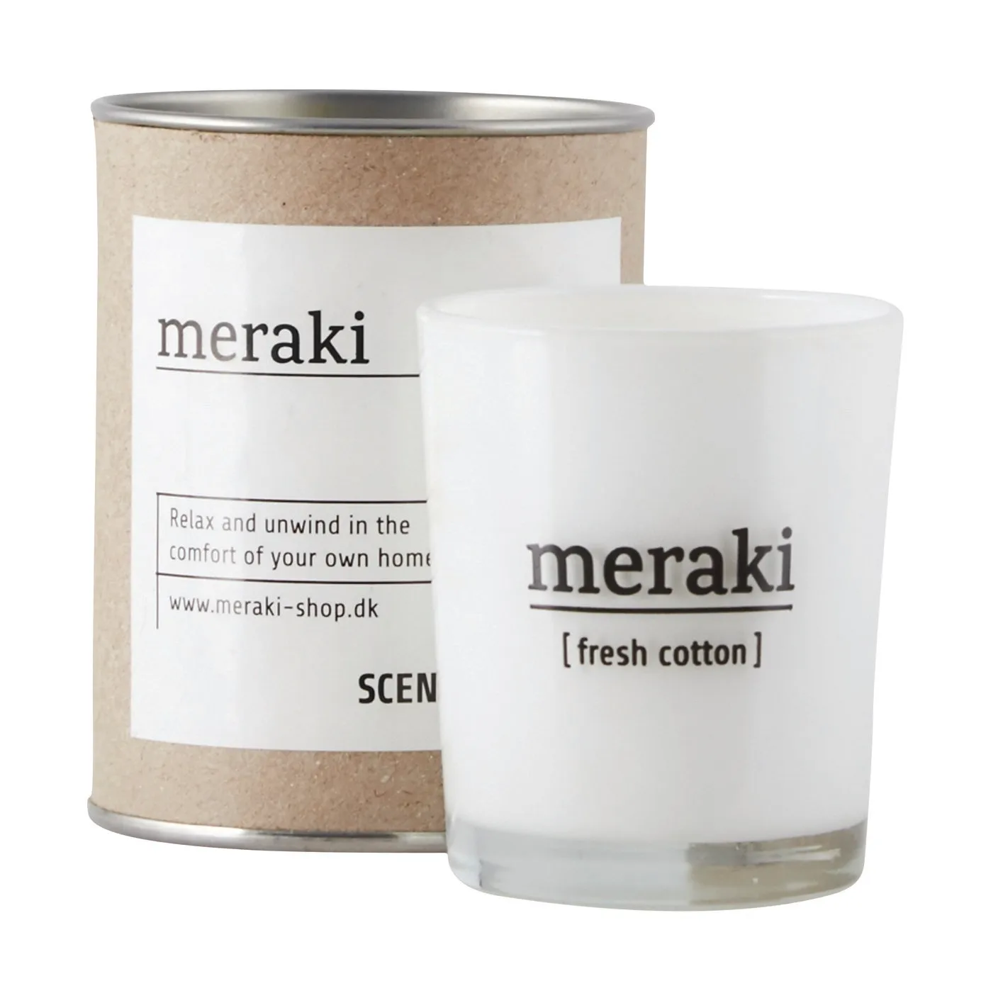 Meraki doftljus 35 timmar, Fresh cotton Meraki