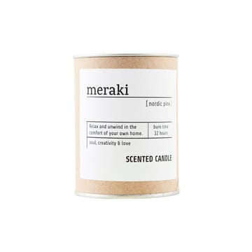 Meraki doftljus brunt glas 12 timmar - Nordic pine - Meraki