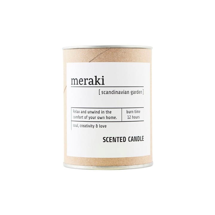 Meraki doftljus brunt glas 12 timmar, Scandinavian garden Meraki