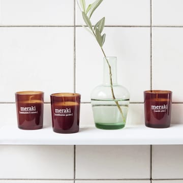 Meraki doftljus brunt glas 12 timmar - Scandinavian garden - Meraki