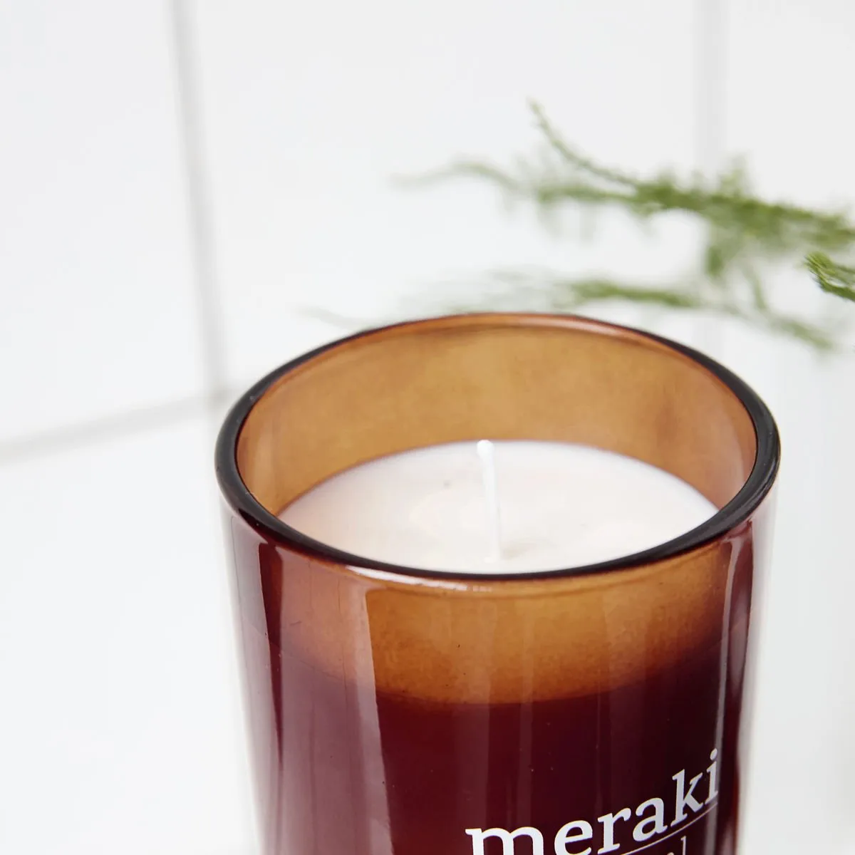Meraki doftljus brunt glas 35 timmar, Sandcastles & sunsets Meraki