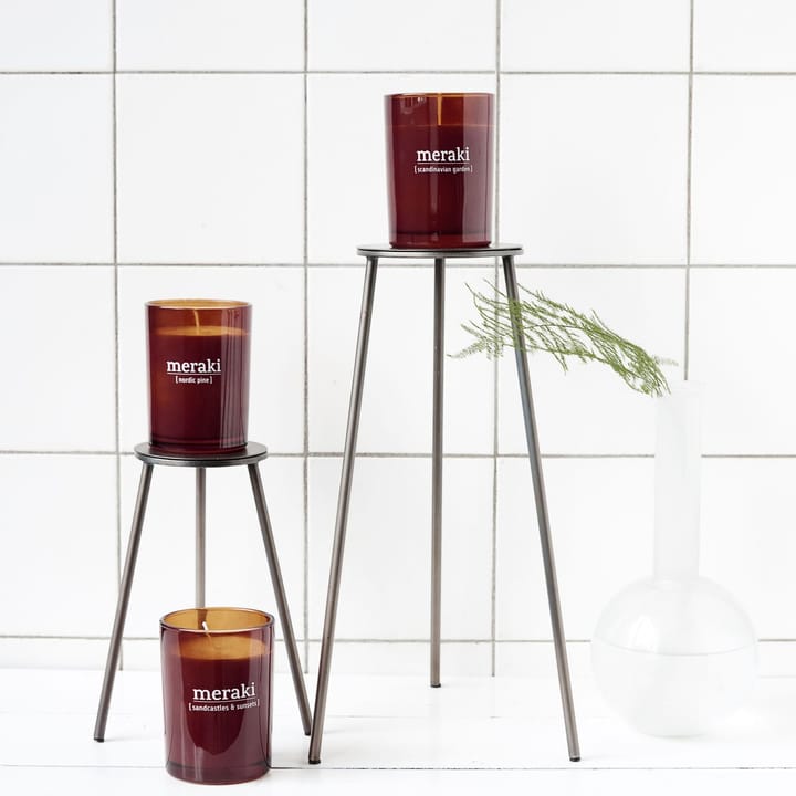 Meraki doftljus brunt glas 35 timmar - Scandinavian garden - Meraki