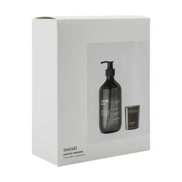 Meraki gåvoset handtvål och doftljus - Deep valley-Amber dust - Meraki