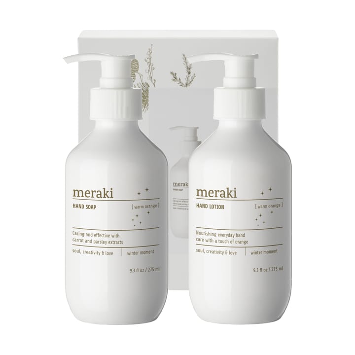 Meraki gåvoset, handtvål och handlotion - Warm orange - Meraki