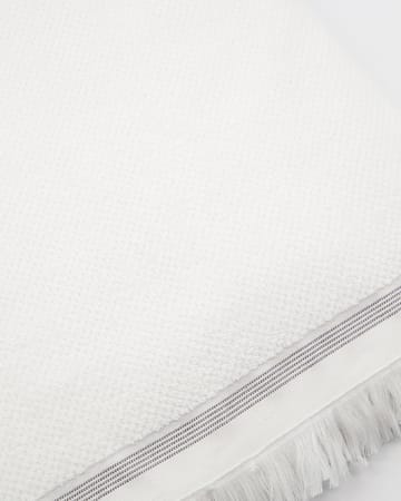 Meraki handduk vit med grå streck - 100x180 cm - Meraki