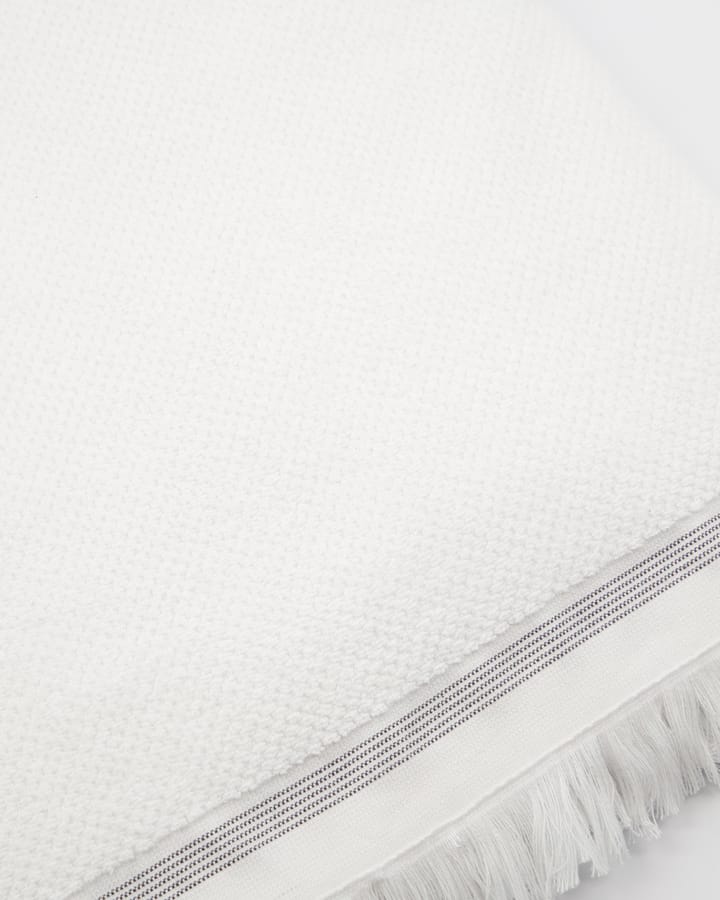 Meraki handduk vit med grå streck - 100x180 cm - Meraki