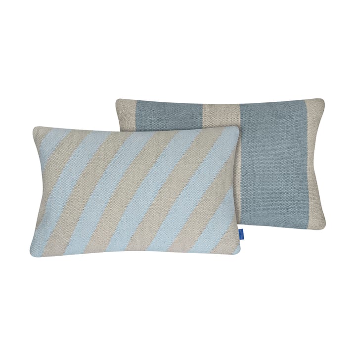 Across kelim kuddfodral, Light blue, 40x60 cm Mette Ditmer