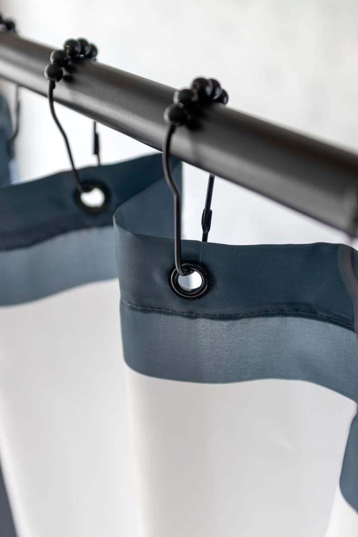 Aqua krokar till duschdraperi 10-pack, Svart Mette Ditmer