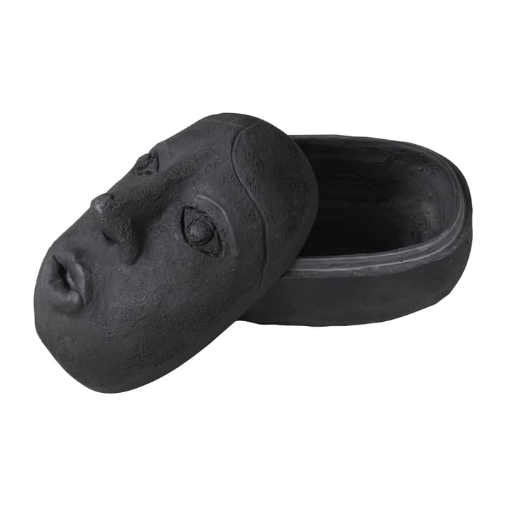 Art piece face burk 9x12 cm, Black Mette Ditmer