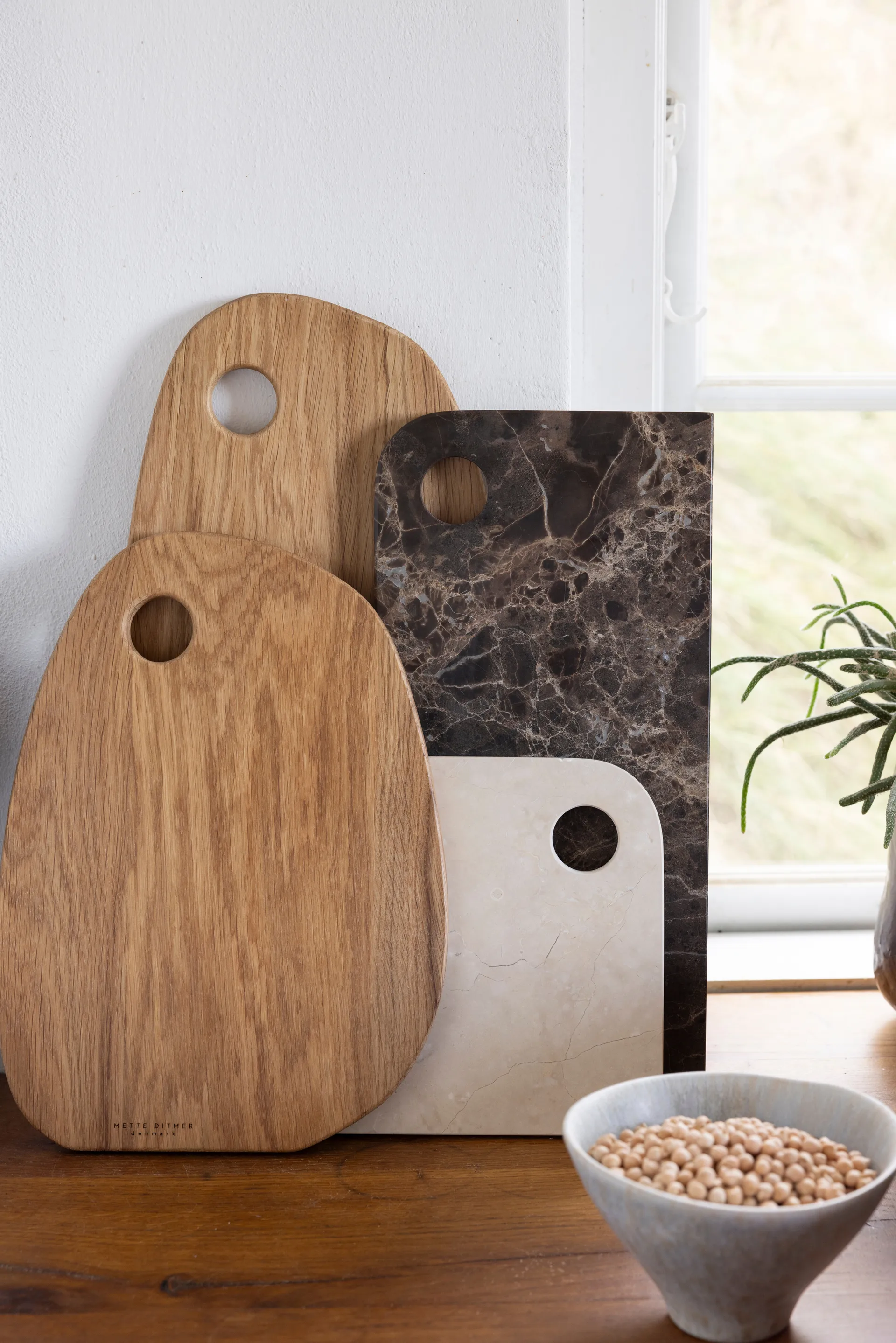 Authentic skärbräda, Natural, 23x44 cm Mette Ditmer