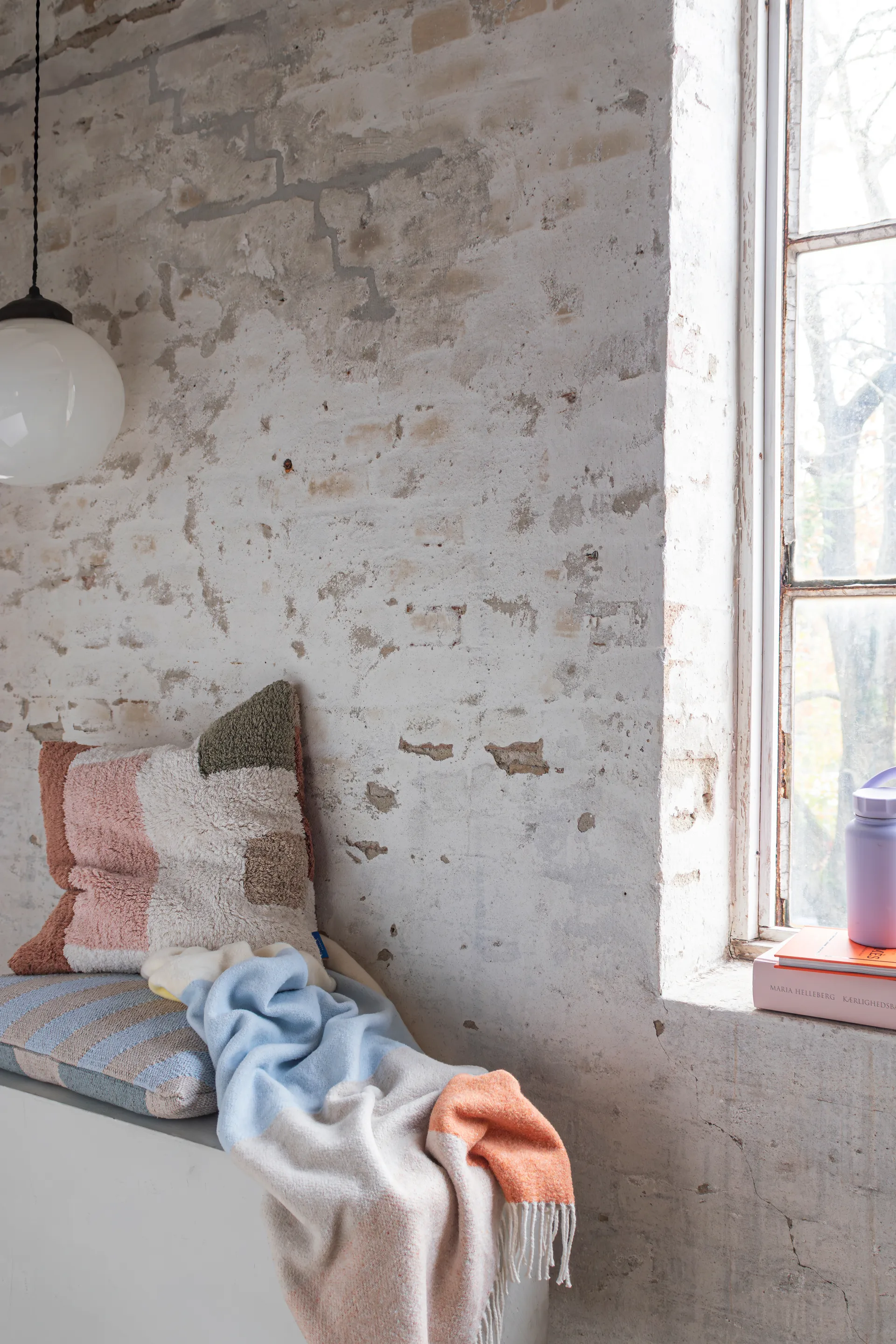 Brick pläd 125x190 cm, Light yellow Mette Ditmer