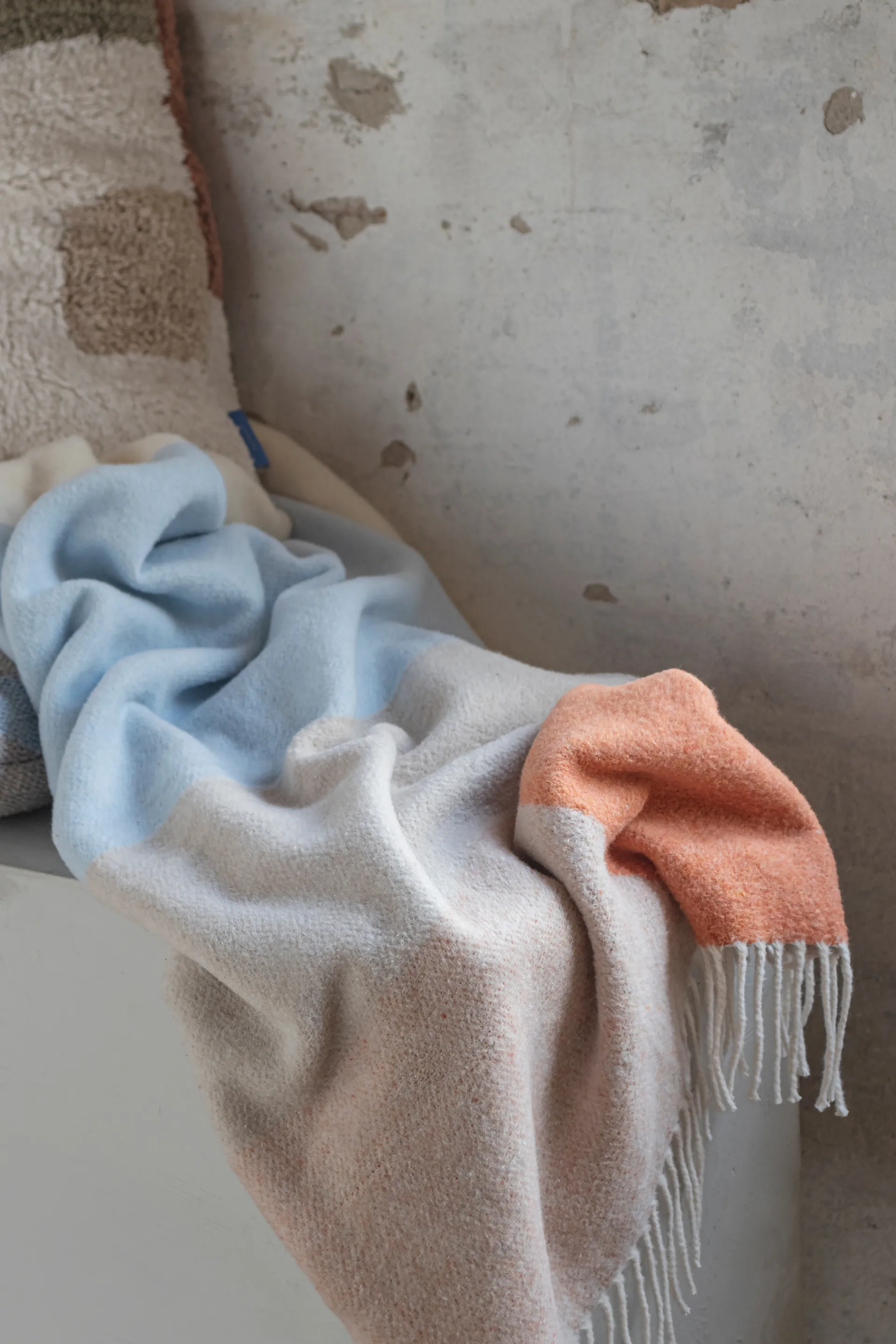 Brick pläd 125x190 cm, Light yellow Mette Ditmer