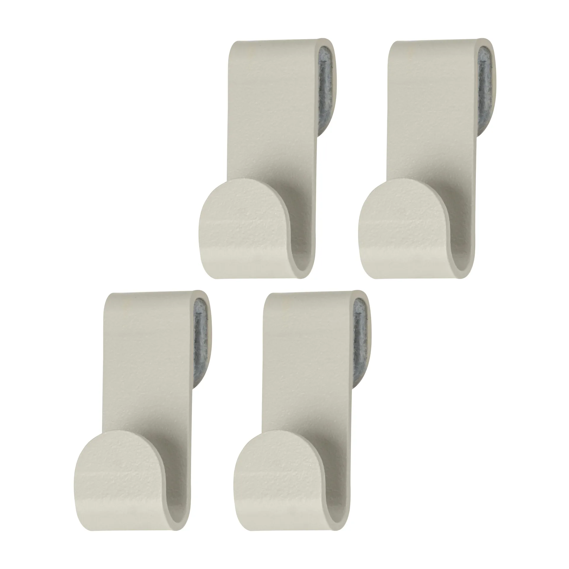 Carry krokar 4-pack, Sand grey Mette Ditmer