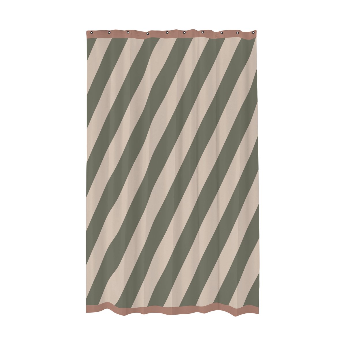 Mette Ditmer Diagonal duschdraperi 150x200 cm Dark olive