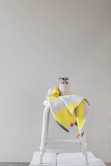 Diagonal gästhandduk 40x55 cm 2-pack - Yellow - Mette Ditmer