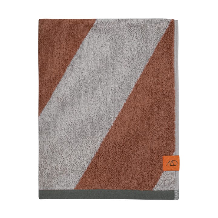 Diagonal handduk - Brick, 50x90 cm - Mette Ditmer