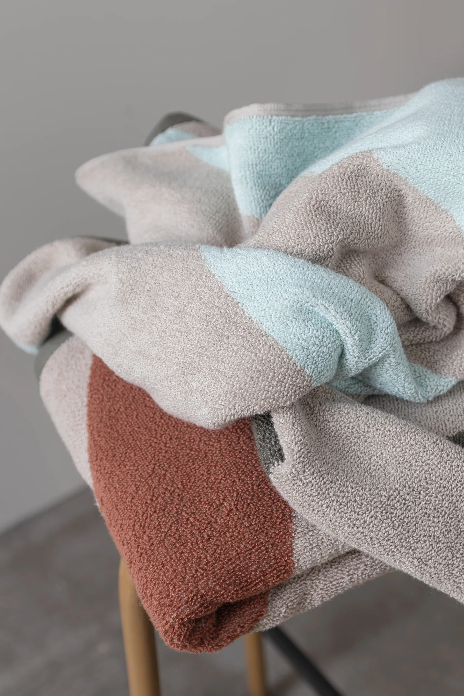 Diagonal handduk, Mint, 50x90 cm Mette Ditmer