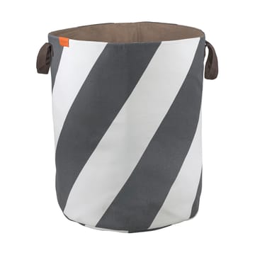 Diagonal tvättkorg Ø40x50 cm - Dark grey-off-white - Mette Ditmer