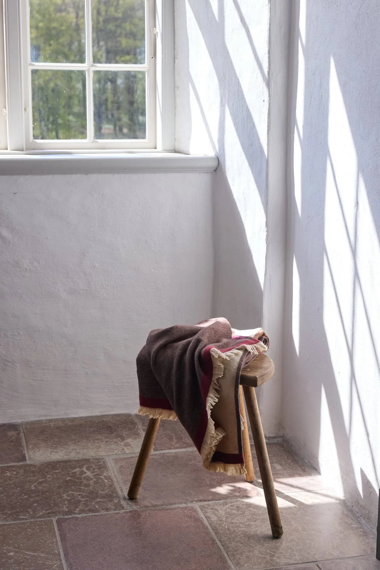 Duet pläd, Brown-Beige (brun-beige), 130x175 cm Mette Ditmer