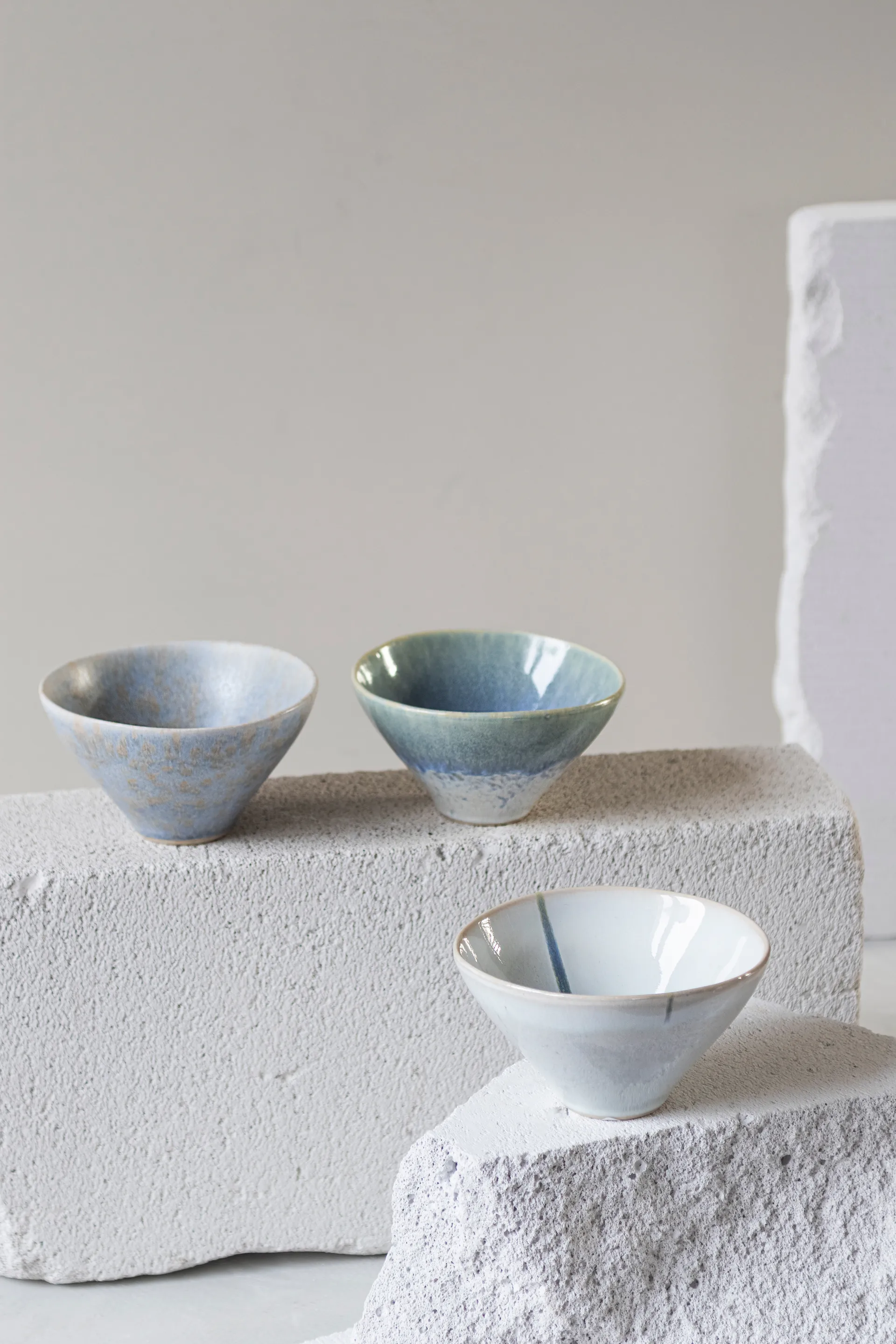 Elements skål small Ø12 cm 3 delar, Blue Mette Ditmer