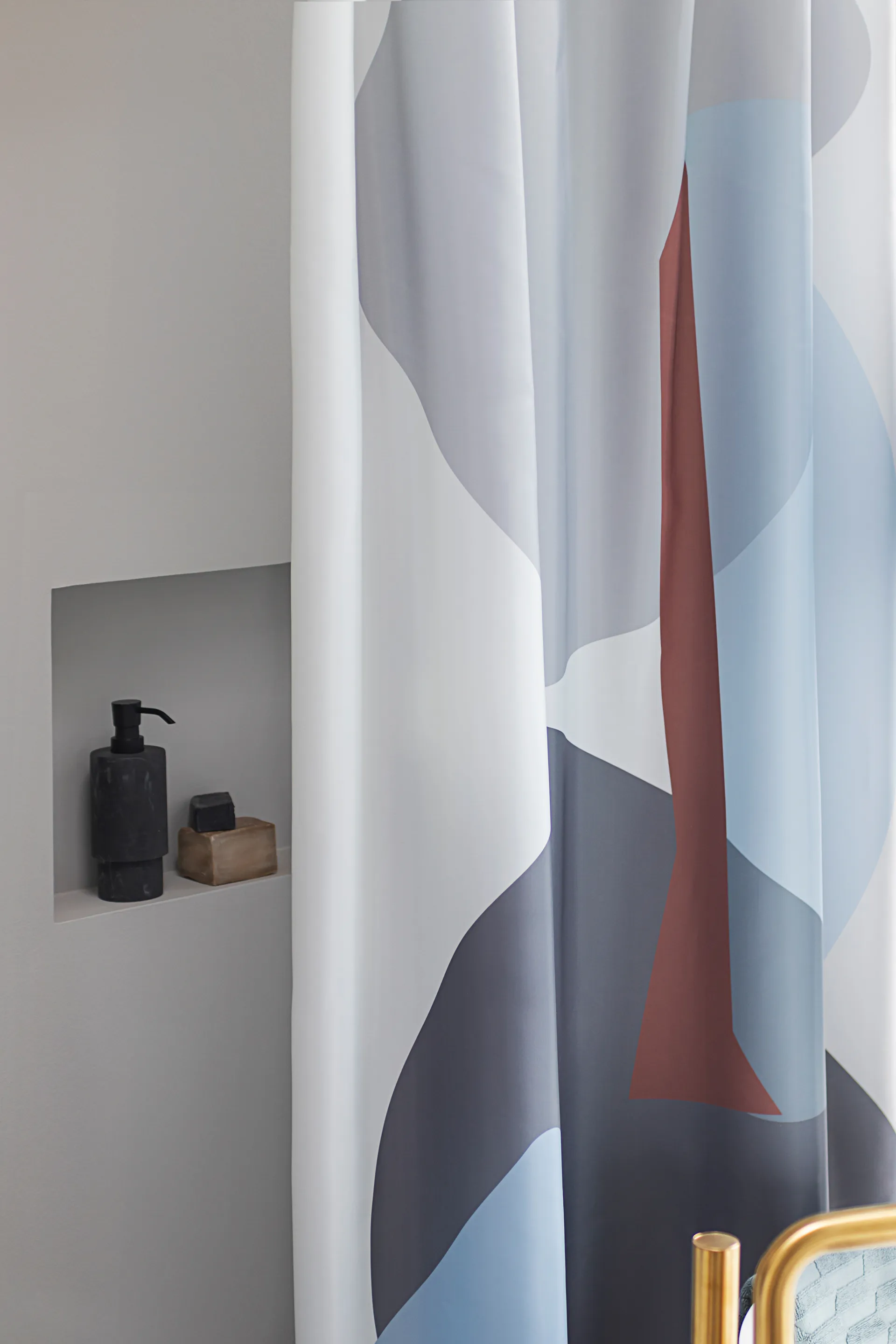 Gallery duschdraperi 150x200 cm, Light grey Mette Ditmer