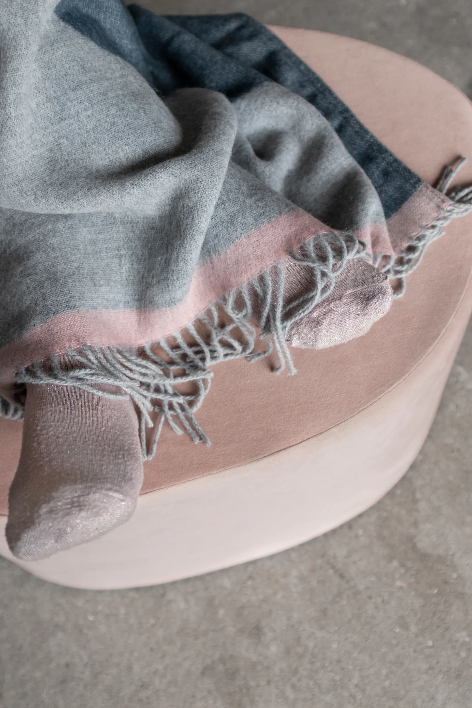 Gallery pläd 125x170 cm, Light grey Mette Ditmer