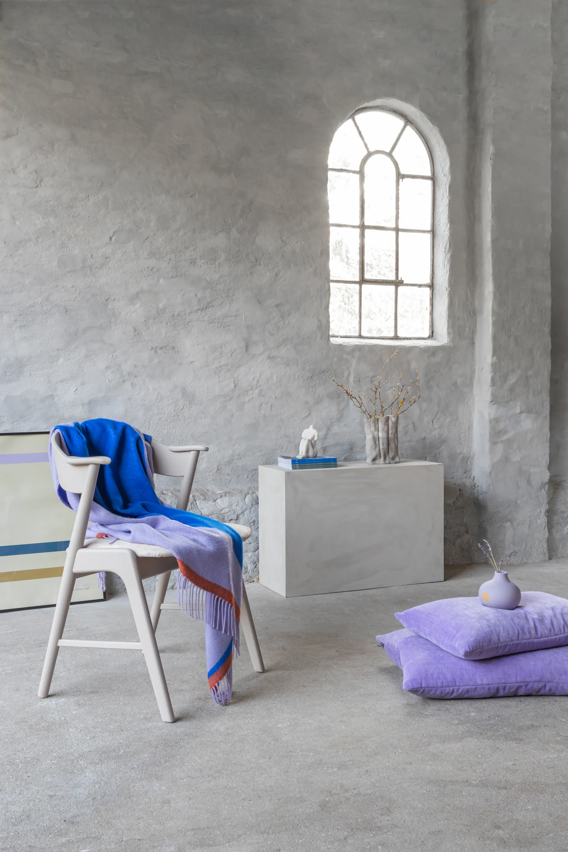 Gallery pläd 125x170 cm, Lilac Mette Ditmer