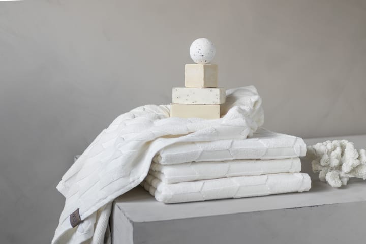 Geo badhandduk 70x133 cm, Off white Mette Ditmer