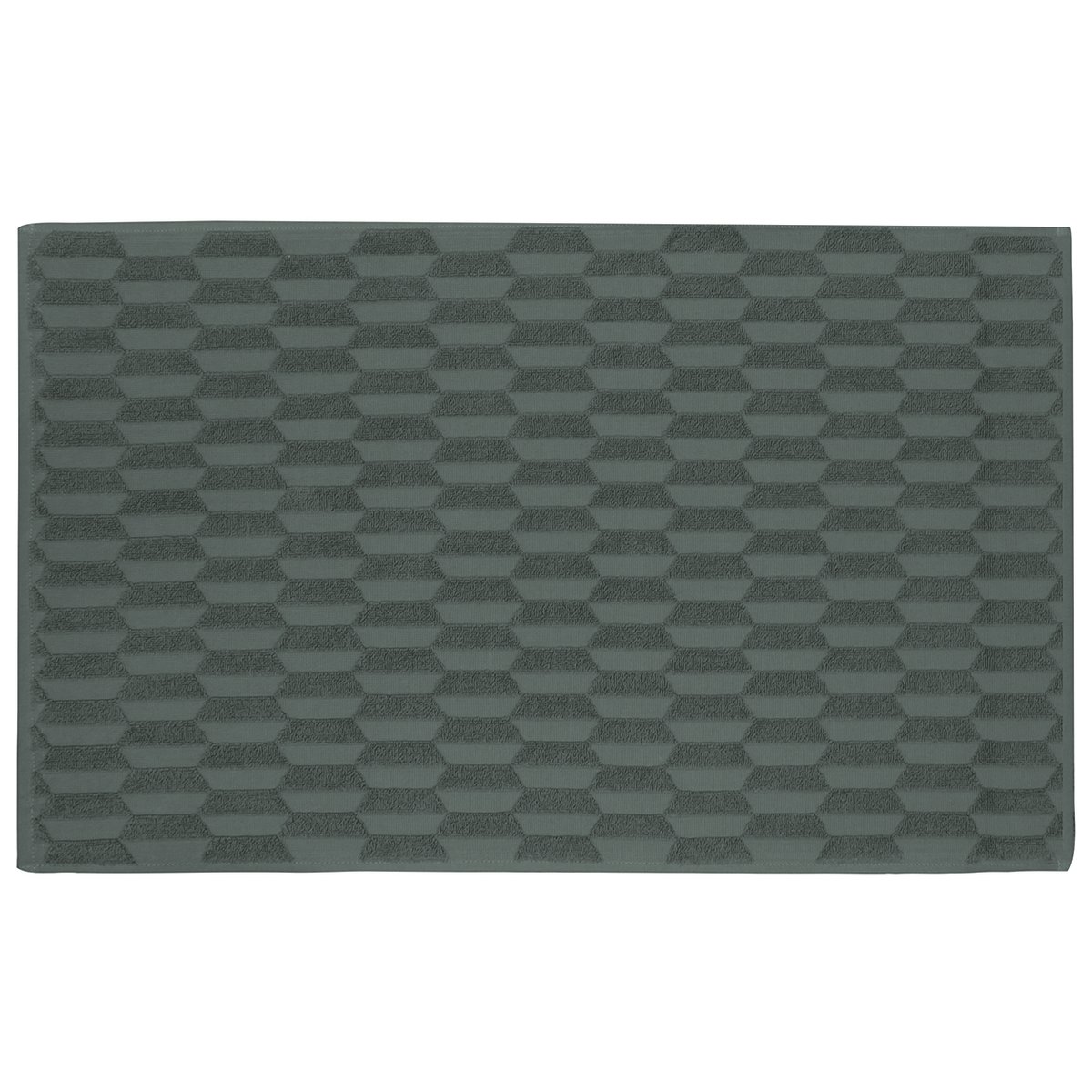 Mette Ditmer Geo badrumsmatta 50x80 cm Pine green | Skandinavisk Design | Badrumsmattor | Grön