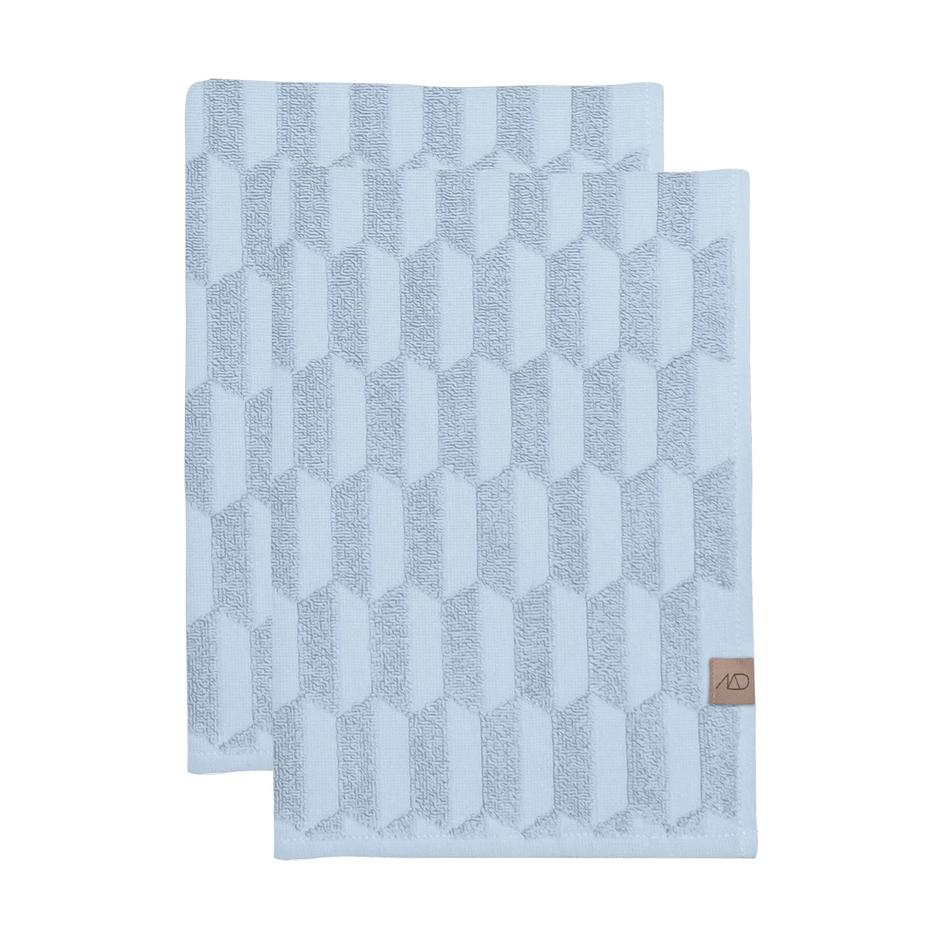 Geo gästhandduk 2-pack, Light Blue Mette Ditmer