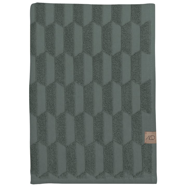 Geo handduk 50x95 cm - Pine green - Mette Ditmer