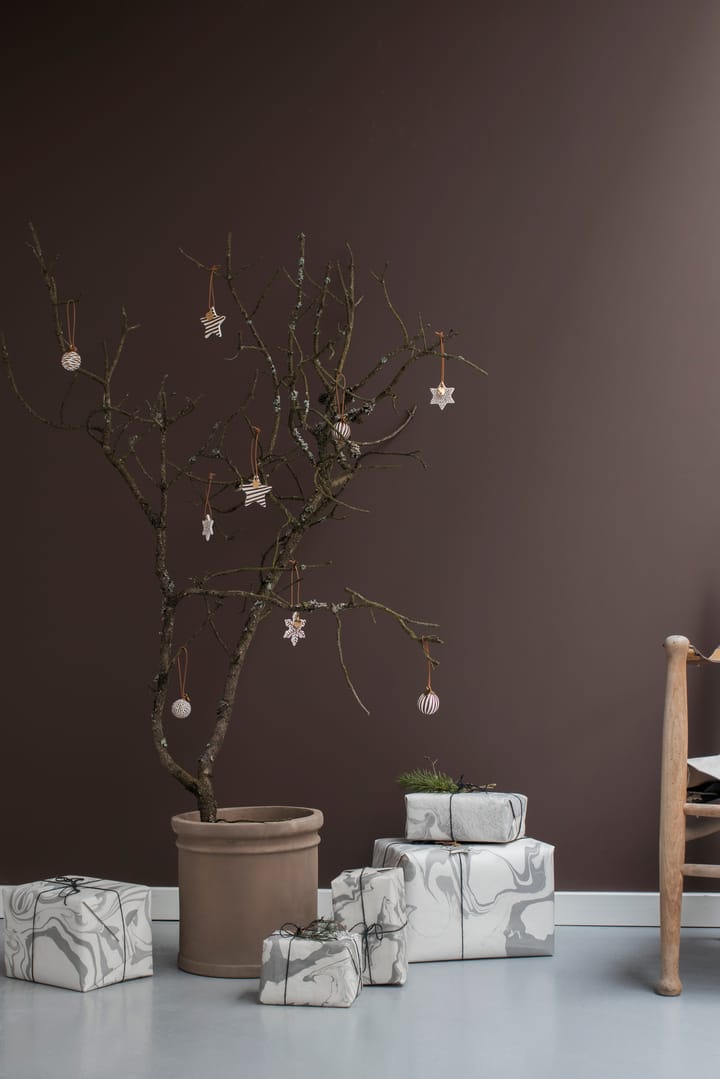 Globe julgranskula 3 delar, Walnut Mette Ditmer