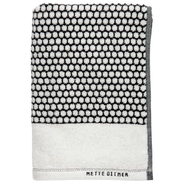 Grid badhandduk 70x140 cm - Svart-off white - Mette Ditmer