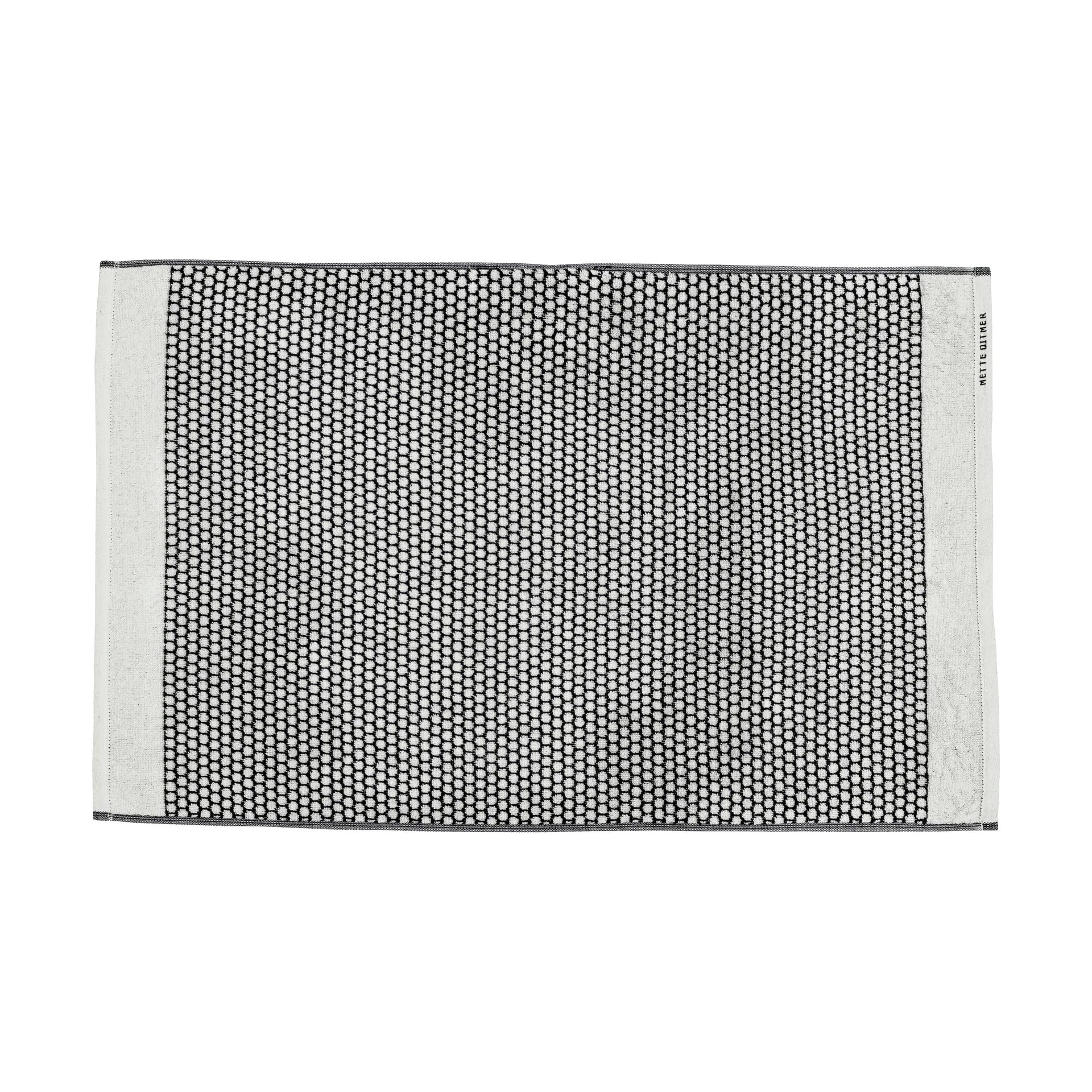 Grid badrumsmatta 50x80 cm, Svart-off white Mette Ditmer