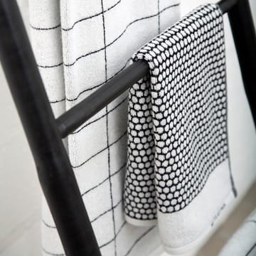 Grid gästhandduk - Svart-off white - Mette Ditmer